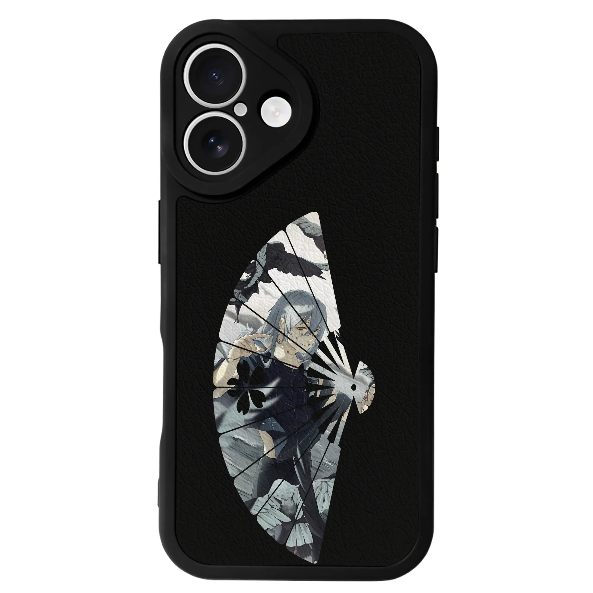 呪術廻戦 グッズ,真人 - IPhone 16シリーズ対応 ・ シリコンスマホケース ・ レザー調 ・ 高精度フィット ・ 耐衝撃 ・ ワイヤレス充電対応 ・ 精密カット